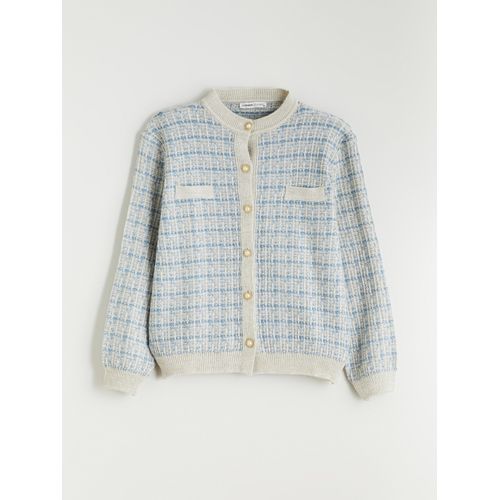 product_image_name-LC Waikiki-كارديجان نسائي منسوج بنمط مربعات مع ياقة دائرية-4