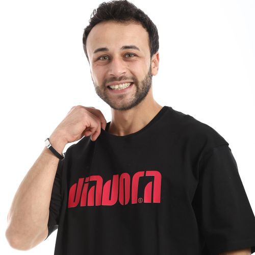 product_image_name-Diadora-تي شيرت قطن أساسي للنساء - رمادي - ديادورا-4