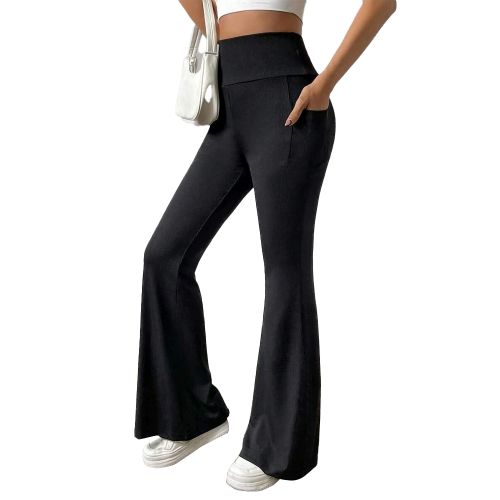 Yoga pants with wide legs on sale