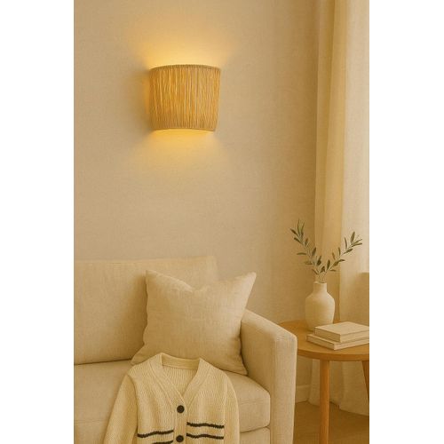 Generic Natural Raffia Wall Applique- - image 2