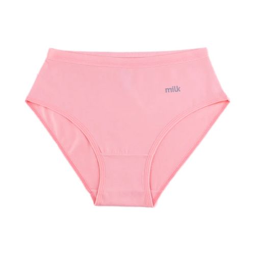 Girls' White Cotton Brief Panty, 6 Pack
