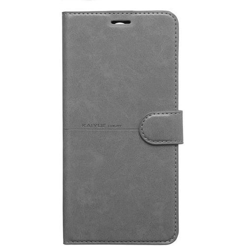 product_image_name-KAIYUE-Flip Cover For Samsung Galaxy A7 2018 – Grey-1