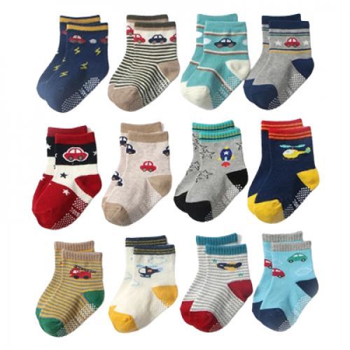 Buy AM-Shop Set Of (12) Socks - For Kids – Color May Vary in Egypt