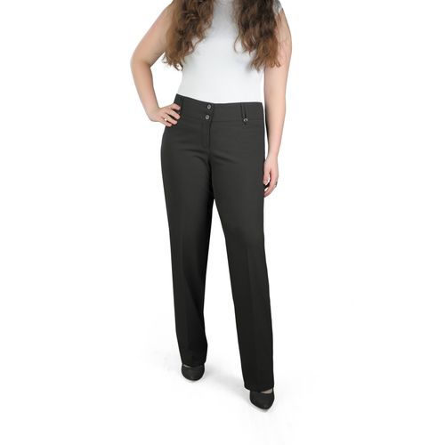 Generic Classic Solid Straight Pant - Black @ Best Price Online