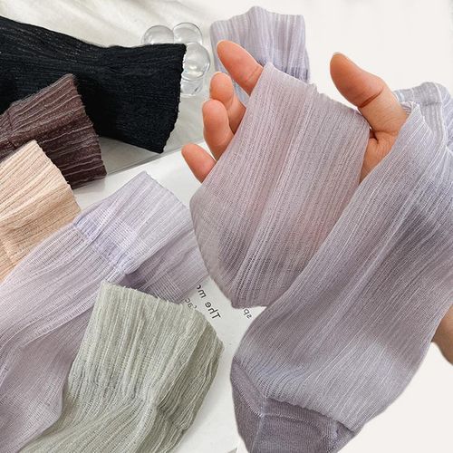 Summer Socks Transparent Ultrathin Women Crystal Silk Sock