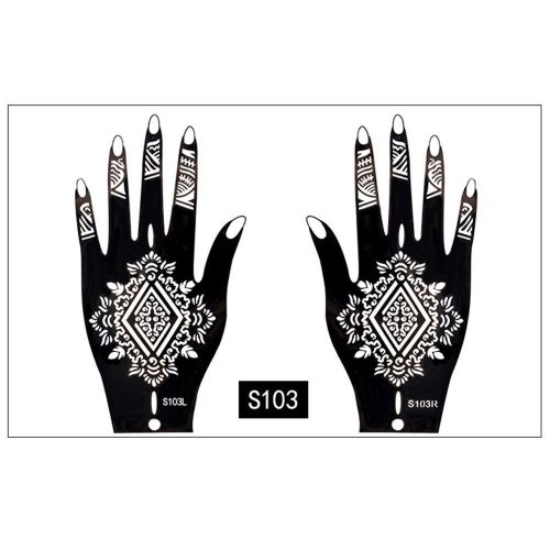 Hand Makeup Paint Tattoo Template