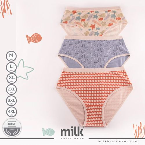 Milk Women Brief Underwear Pack Of 3 @ Best Price Online