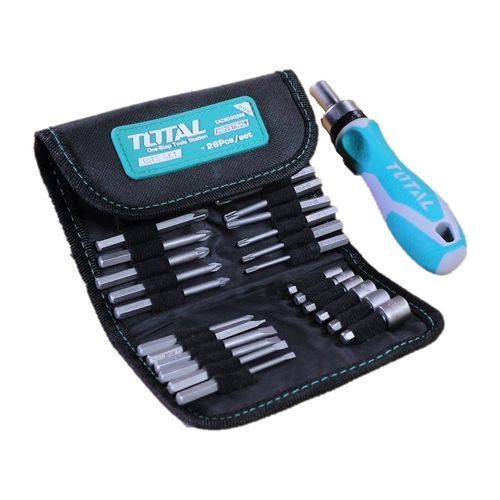 اشتري TOTAL Screwdriver Bits Set, 26 Pieces Magnetized + Case في مصر