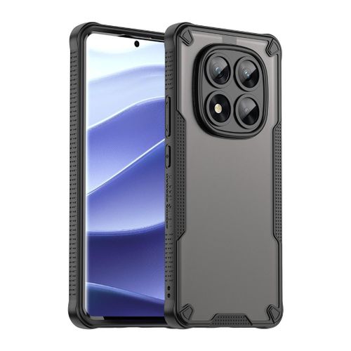 product_image_name-Generic-Xiaomi Redmi Note 14 Pro 5G Armor-Grade Hybrid Case Cover with Anti-Slip Grip - Frosted Scratch-Resistant Back & Shockproof TPU Frame (Black)-1