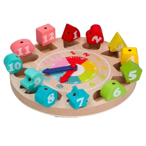 product_image_name-General-Baby Block Clock, Smooth Edge Beech Develops Brain Shape Sorting Clock for Early Learning Educational Toys for Toddlers-2