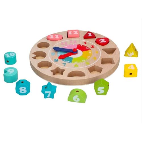 product_image_name-General-Baby Block Clock, Smooth Edge Beech Develops Brain Shape Sorting Clock for Early Learning Educational Toys for Toddlers-3