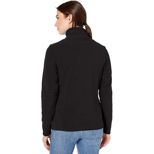 product_image_name-Sunset-Women's Lever Quarter-Zip Polar Fleece Sweatshirt - Black-2