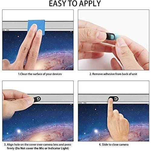 product_image_name-Generic-غطاء كاميرا ويب 12 قطعة بفتحة مغناطيسية للخصوصية - أسود-3