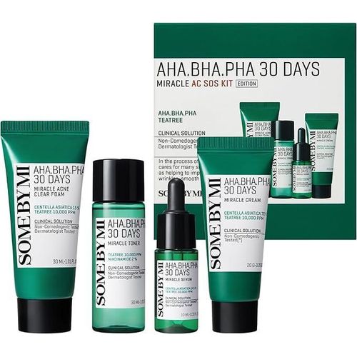 product_image_name-Some By Mi-AHA BHA PHA 30 Days Miracle AC SOS KIT Toner + Serum + Cream + Foam - Total 90ml-1