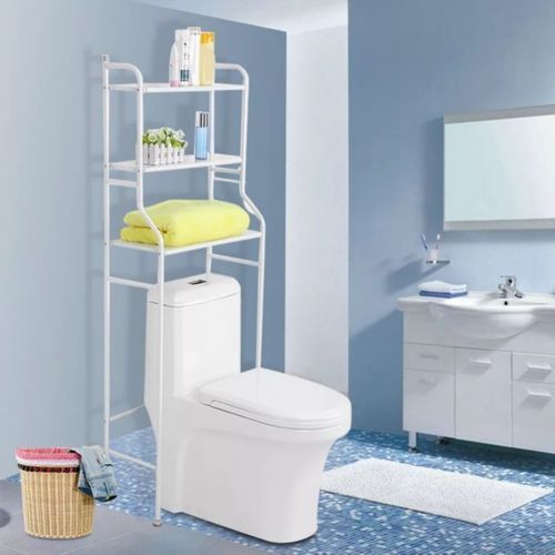 product_image_name-Generic-رف تخزين الحمام - 3 أرفف - أبيض-1
