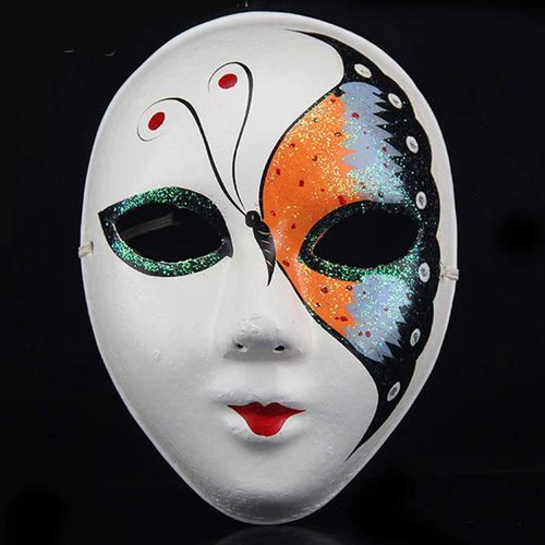 915 Generation White Mask,12Pcs Halloween Full Face Mask Blank DIY Mask @  Best Price Online