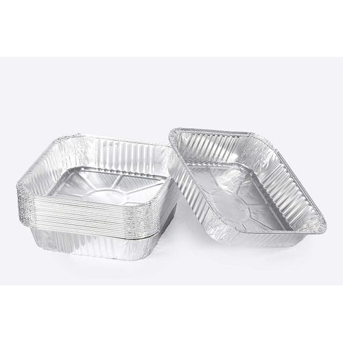 product_image_name-Generic-بدائل 8 بوصة قوالب كعك مربعة يمكن التخلص منها من الألومنيوم - أواني رقائق مثالية لخبز الكعك والشواء، مجموعة من 20-5