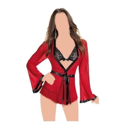 Buy New Fashion LINGERIE - 3 Pieces - BAND WANDER AND ROBE RED - CHEFON in Egypt