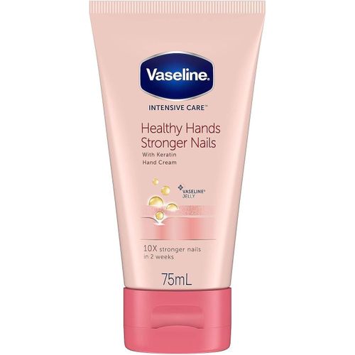 product_image_name-Vaseline-كريم لليدين لنمو أظافر أقوى مع الكيراتين وهلام بترولي نقي - ترطيب مكثف لأظافر أقوى وأيدي أكثر نعومة - 75 مل-1