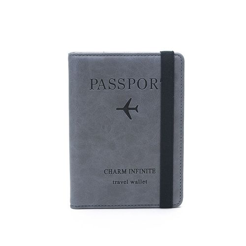 Buy Air Passport Cover Women Men Russia Passport Holder Organizer Travel Covers For Passports Girls Case RFID Passport Wallet New(#Gray) in Egypt