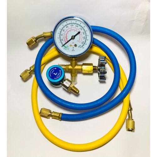 اشتري Singel Freon Gauge + 2  Charging Hoses + R134 CouplerR134A Quick Coupler For Low Charging Value For Car Air ConditioningR134A Quick Coupler For Low Charging Value For Car Air Conditioning في مصر