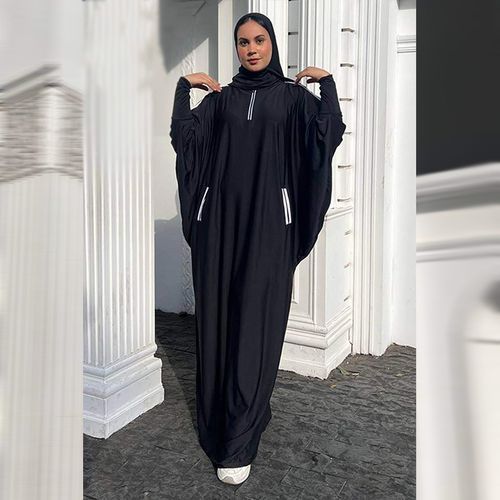 product_image_name-Generic-اسدال حريمى للخروج - اسود - مع جيوب وطرحة منفصلة-3