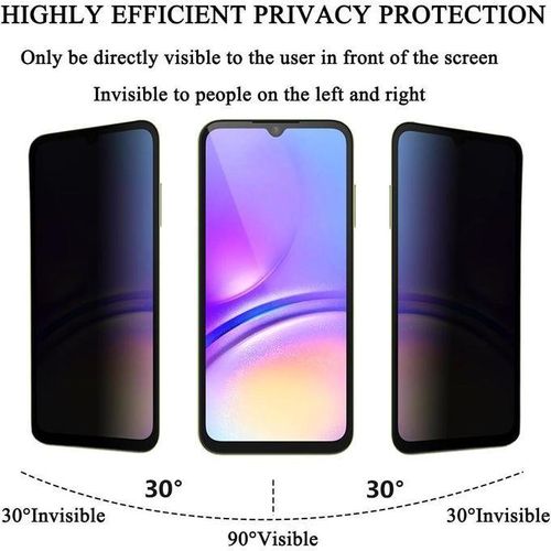 product_image_name-Generic-حامي شاشة خصوصية زجاجية مقوى لهاتف سامسونج جالاكسي A05S، قطعة واحدة، فيلم شاشة حماية من التجسس، صلابة 9H، خالي من الفقاعات-4