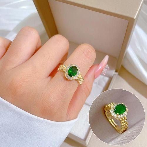 Green jewel ring hotsell