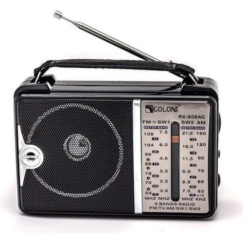 اشتري Generic راديو صغير يعمل بالكهرباء والبطاريه - اسود في مصر