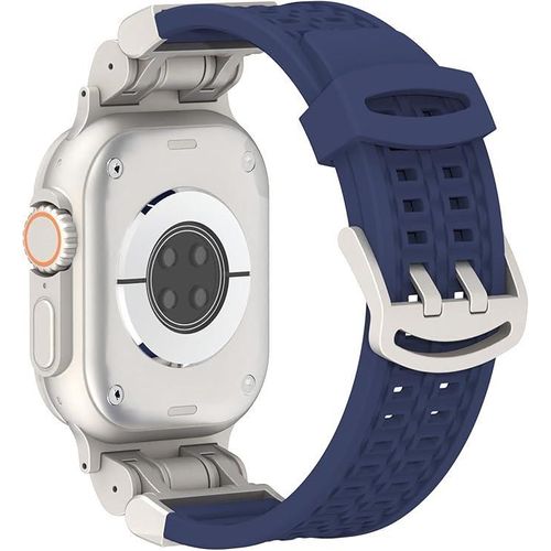 product_image_name-Generic-حزام سيليكون ناعم مع أربطة مطاطية مزدوجة المخالب 49 مم 45 مم 44 مم 42 مم مع موصل معدني متين متوافق مع Iwatch Ultra-4