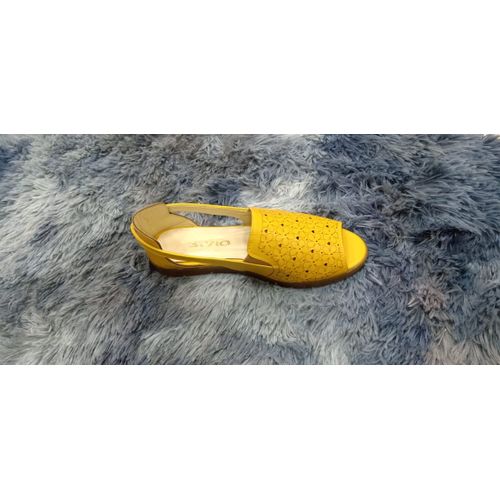 product_image_name-Generic-صندل مسطح نسائي - أصفر-2