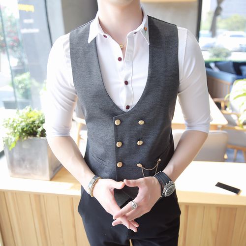 Men's casual 2025 suit vest