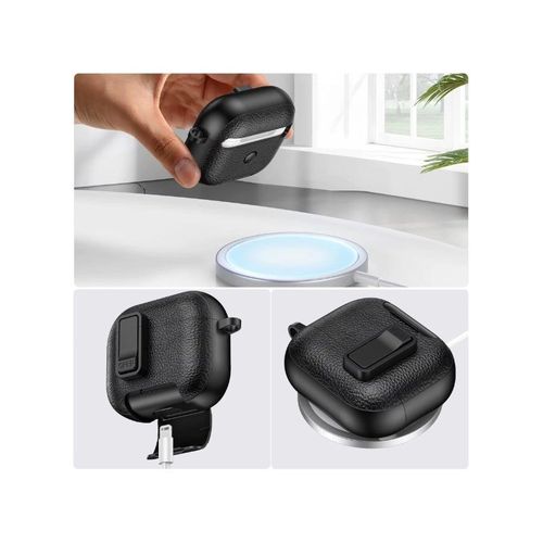 product_image_name-Generic-جراب متوافق مع سماعات AirPods 3، بتصميم جلدي أنيق، مزود بحزام يد، مقاوم للسقوط والصدمات (برتقالي)-4