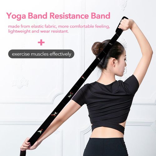 Yoga Stretch Band Elastic Fitness Training Pull Strap Belt Dance Loop  Resistance