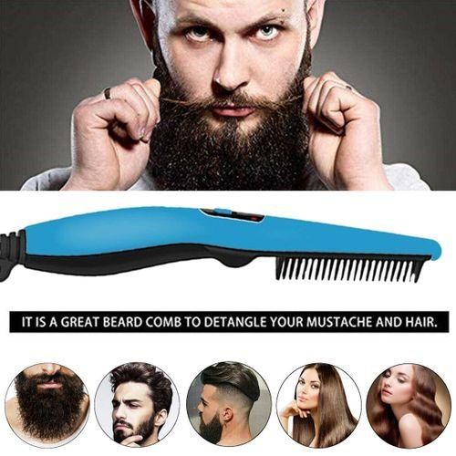 Generic Electric Beard Straightener Brush Quick Beard Straightening Curling Comb For Man White UK Plug Best Price Online Jumia Egypt