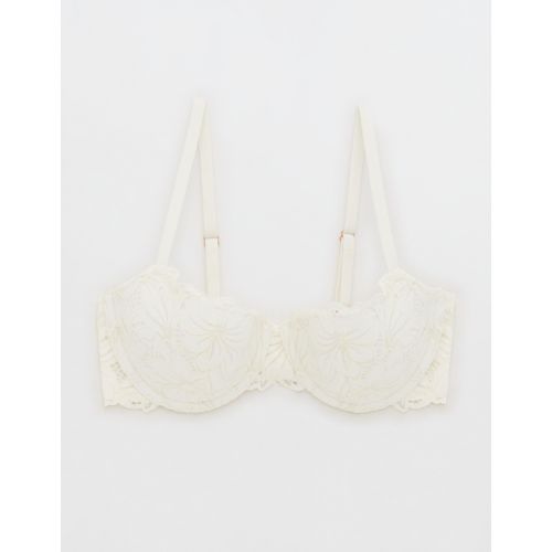 Aerie Real Power Balconette Beach Daze Lace Bra