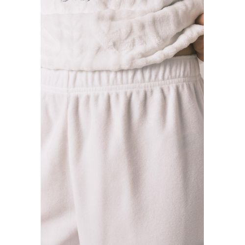 product_image_name-Women Secret-Soft white fleece long pajamas-4