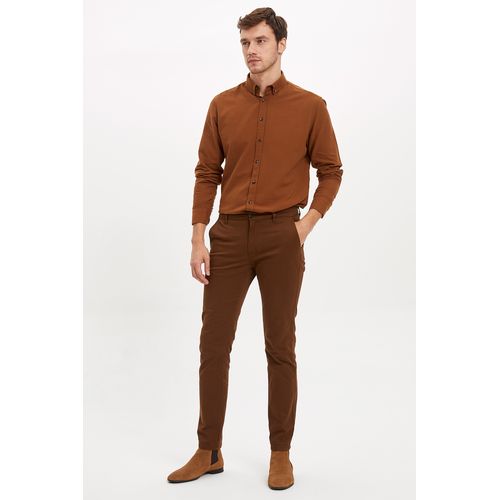 Defacto Man Woven Bottom Trousers - Brown