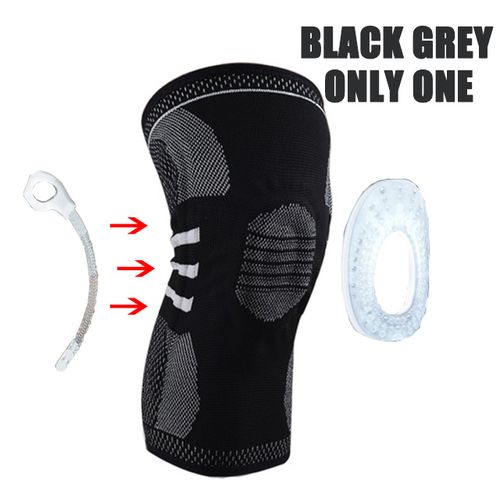 Generic (black Grey)Knee Knee Pain With Patella Gel Pad & Side Stabilizers  For Men Women Knee Compression Sleeve For Any Sports Pain Relief WSY @ Best  Price Online