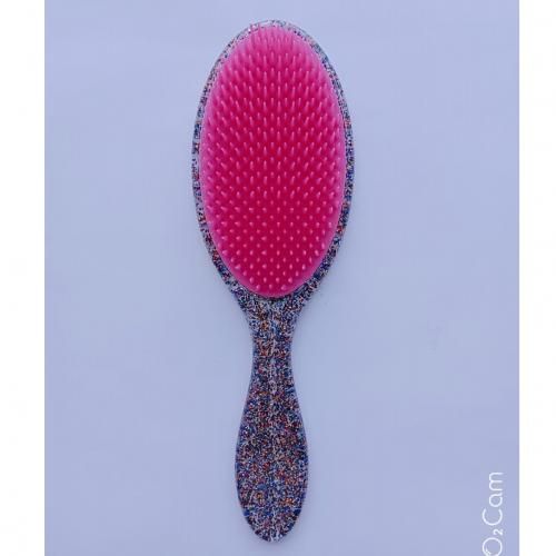 product_image_name-Generic-فرشاة فك تشابك الشعر بيضاوية - بنفسجي + فوشيا - 2 قطع-8