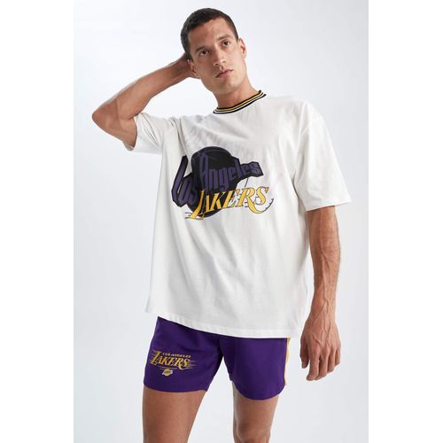 Ecru WOMAN Defacto Fit NBA Los Angeles Lakers Licensed