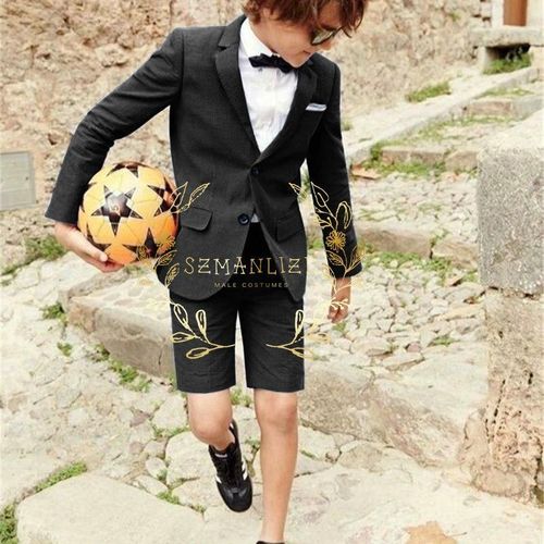 Fashion Beige Boy Suits Jacket Short Pants 2 Piece Summer Stylish Child Wedding Prom Casual Beach Slim Fit Groom Tuxedos Kids Blazer Best Price Online Jumia Egypt