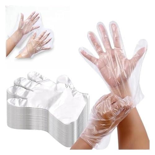 product_image_name-Generic-قفازات بلاستيك للاستعمال مرة واحدة – 100 قطعة شفافة للاستخدام في المطبخ والتنظيف وتحضير الطعام-2