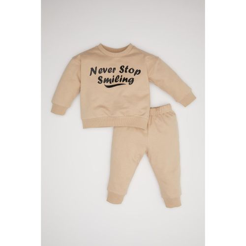 product_image_name-Defacto-Baby Boy Bike Neck Regular Fit Knitted Set - Beige-1