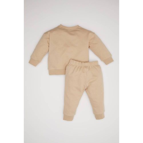 product_image_name-Defacto-Baby Boy Bike Neck Regular Fit Knitted Set - Beige-4