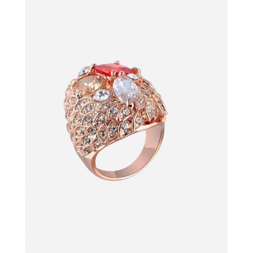 Buy Austrian Crystals Ring - Gold in Egypt