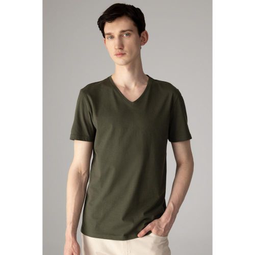 product_image_name-Defacto-Man Slim Fit Short Sleeve T-Shirt - Khaki-1