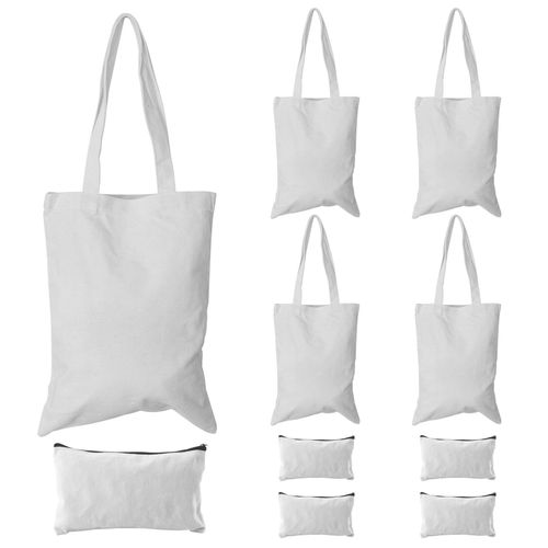 Generic Canvas Pencil Pouch Tote Bags,DIY Craft Blank Makeup Bags