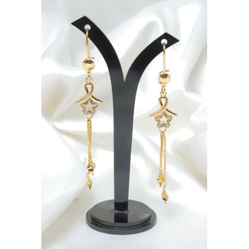 Stone change earring gold clearance