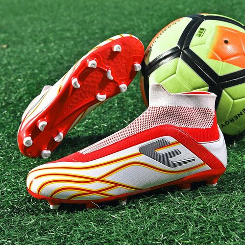 Fashion Men s Red Laceless Sock Mouth Free Football Shoes Best Price Online Jumia Egypt